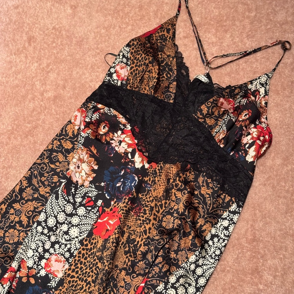 Free People Multicolor Floral Midi Dress